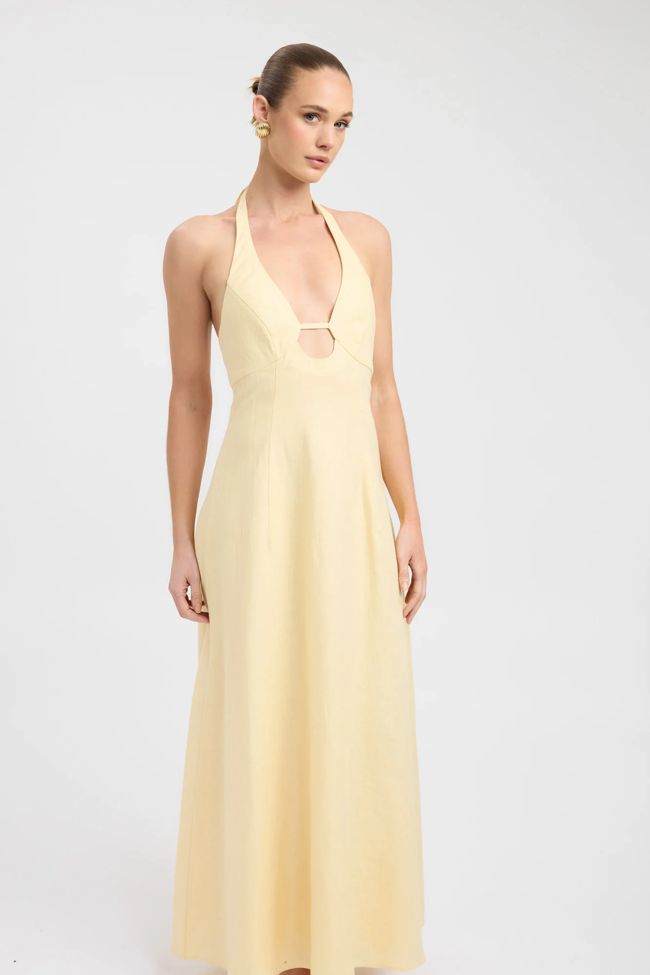 Palm Halter Maxi Dress - Image 2