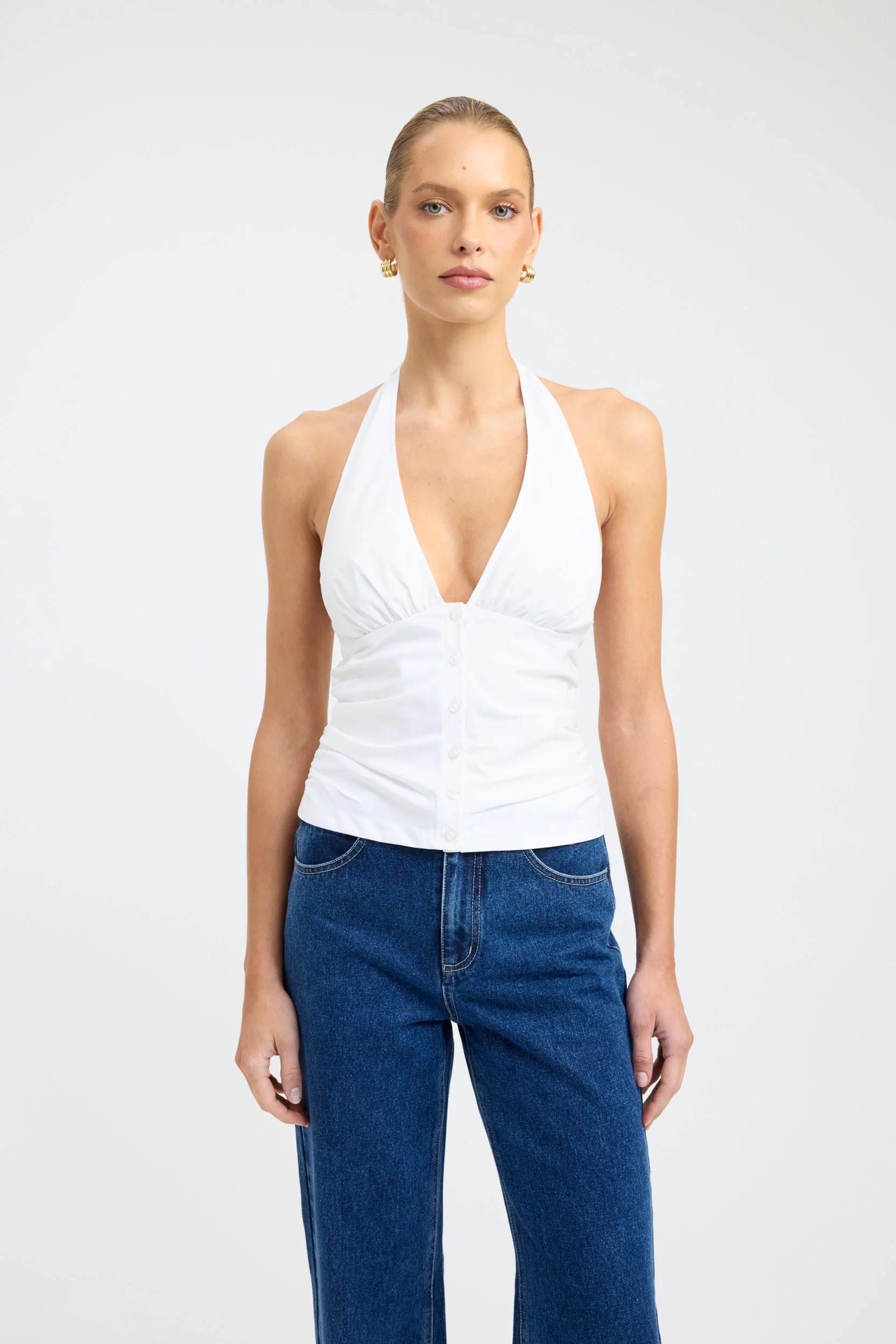 Percy Gathered Halter Top - Image 3