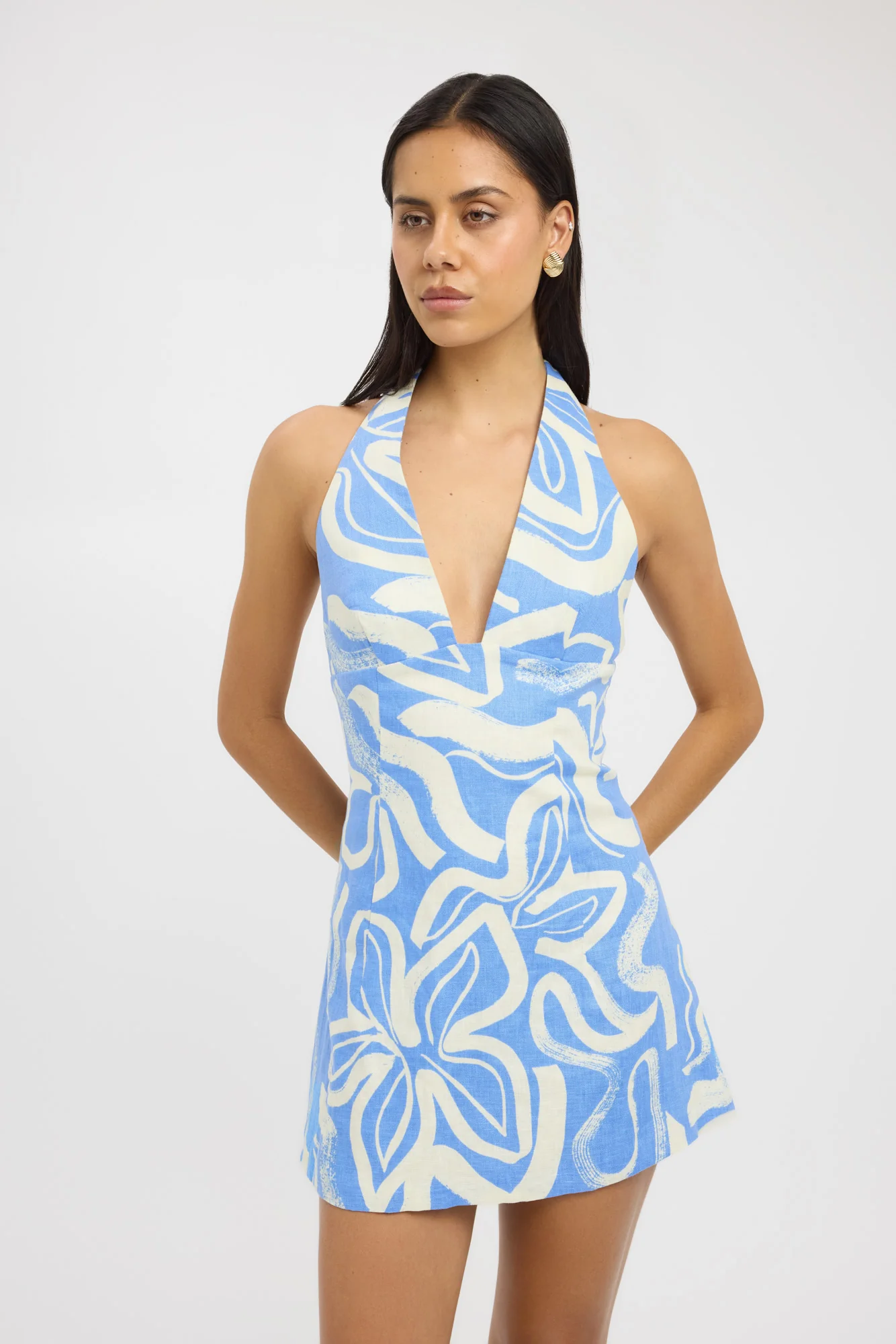 Soley Vee Mini Dress - Image 2